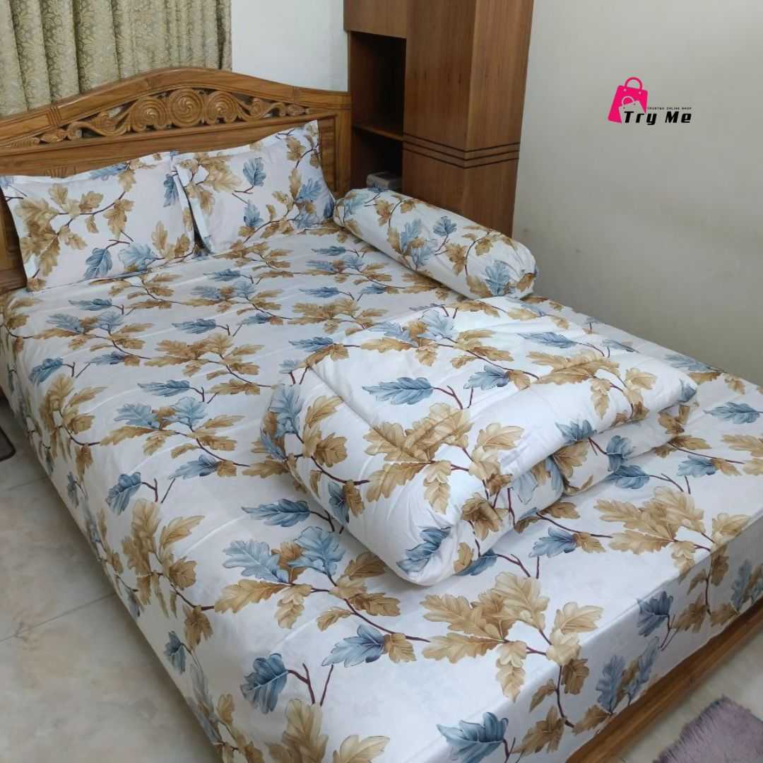 Premium,Quality,Twill,Cotton,Comforter,5,Pcs,Set 505287 - Home & Garden > Linens & Bedding > Bedding > Quilts & Comforters