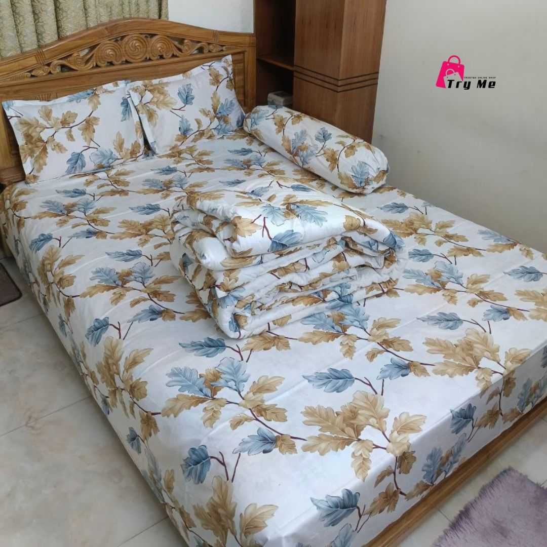 Premium,Quality,Twill,Cotton,Comforter,5,Pcs,Set 505287 - Home & Garden > Linens & Bedding > Bedding > Quilts & Comforters