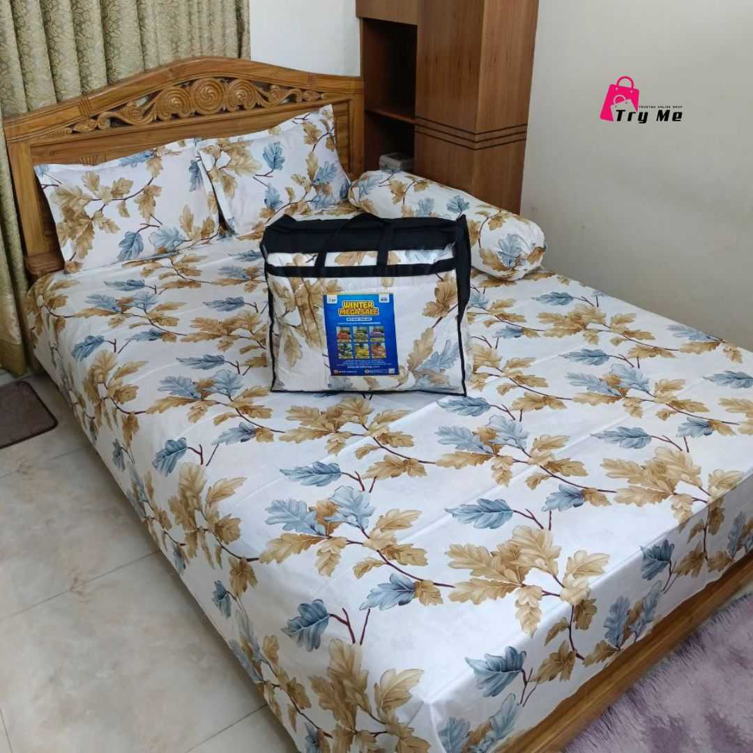 Premium,Quality,Twill,Cotton,Comforter,5,Pcs,Set 505287 - Home & Garden > Linens & Bedding > Bedding > Quilts & Comforters