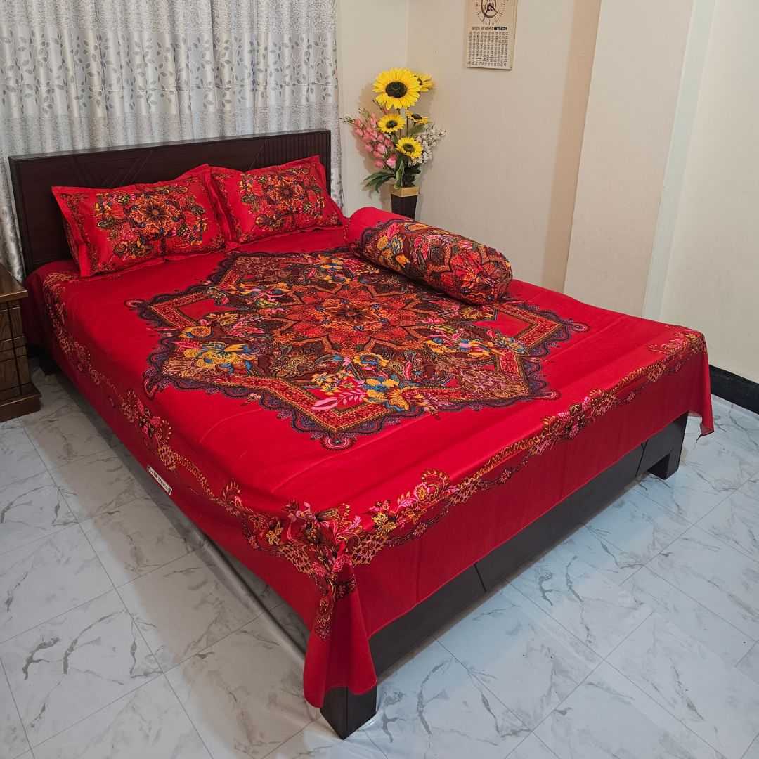 Luxury,King,size,Bed,Sheet,with,Matching,Pillow,covers,2314 - Home & Garden > Linens & Bedding > Bedding > Bed Sheets
